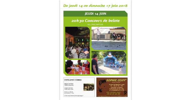 Création graphique du programme des fêtes de Montgaillard-Lauragais 2018