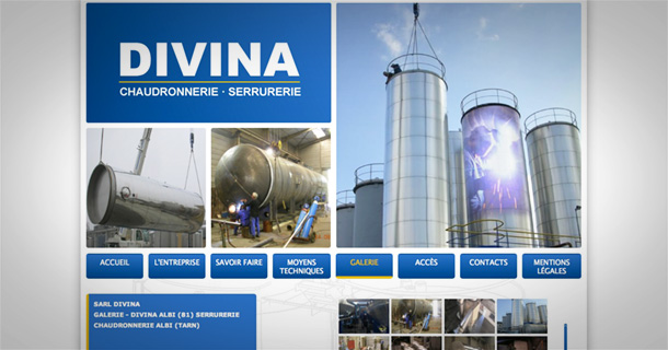 Relooking graphique pour le nouveau site internet de Divina