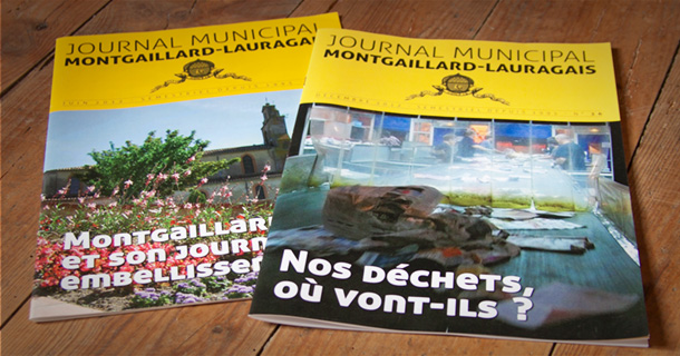 Création graphique et photographie pour le journal municipal de Montgaillard-Lauragais (Sud-est toulousain)